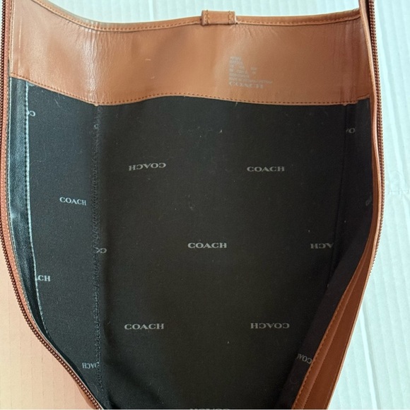 Coach Easton Semi Matte Calf Boots in Dark Saddle Size 6B - Picture 13 of 15